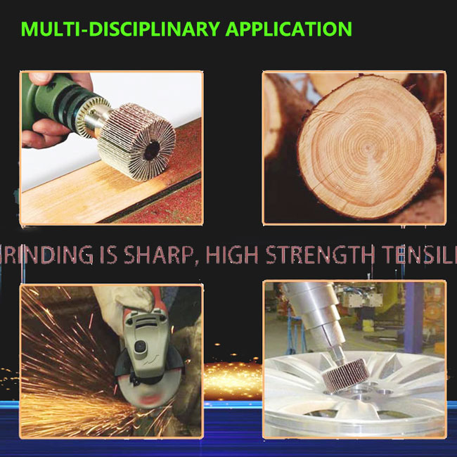 연마 60/80/120/240 방수 샌딩 알루미늄 산화물 플랩 휠 연마 연삭 10