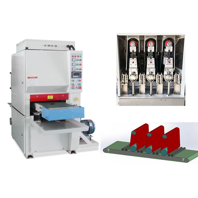 회전 모터 전력 5.5KW 금속 샌더 기계 150mm 400mm 최대 작업 폭
