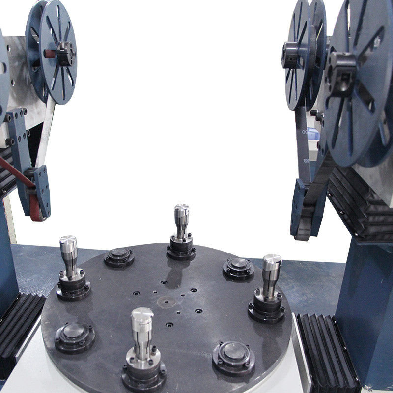 No.4 외부 커버 금속 산업용 이중 헤드 샌딩 디스크 연마기 와이어 드로잉 머신 강철 와이어용